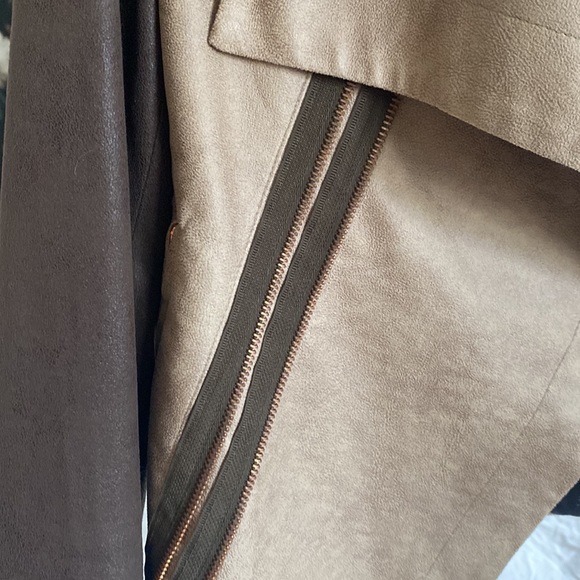 Lightweight faux suede moto jacket - Picture 2 of 4